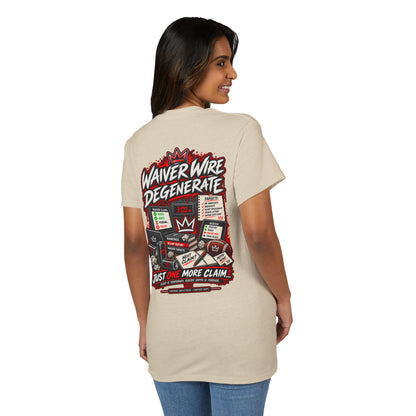 Waiver Wire Degenerate Fantasy Football T-Shirt