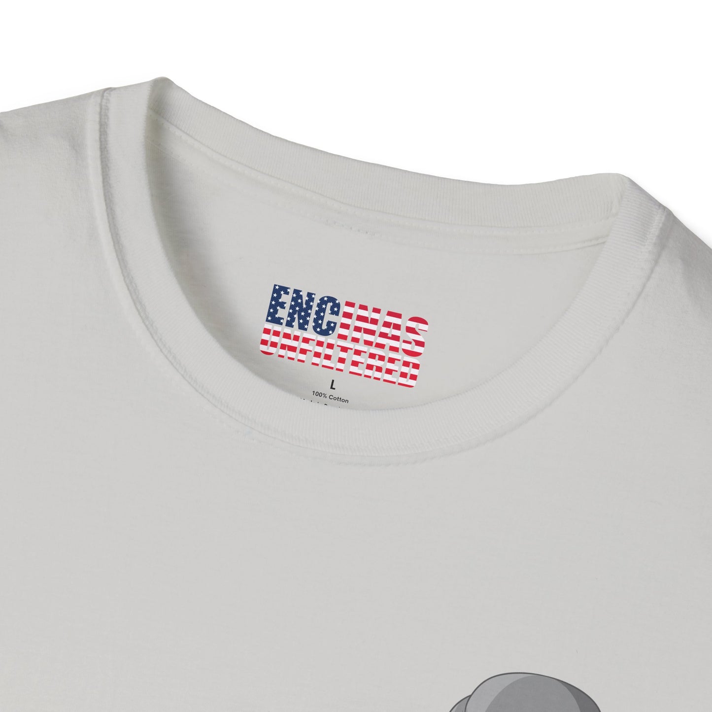 USA Inspired Boxing Grey Logo Encinas Unfiltered Soft T-shirt Without Back Logo