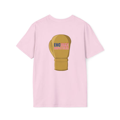 USA Inspired Boxing Gold Logo Encinas Unfiltered Soft T-shirt