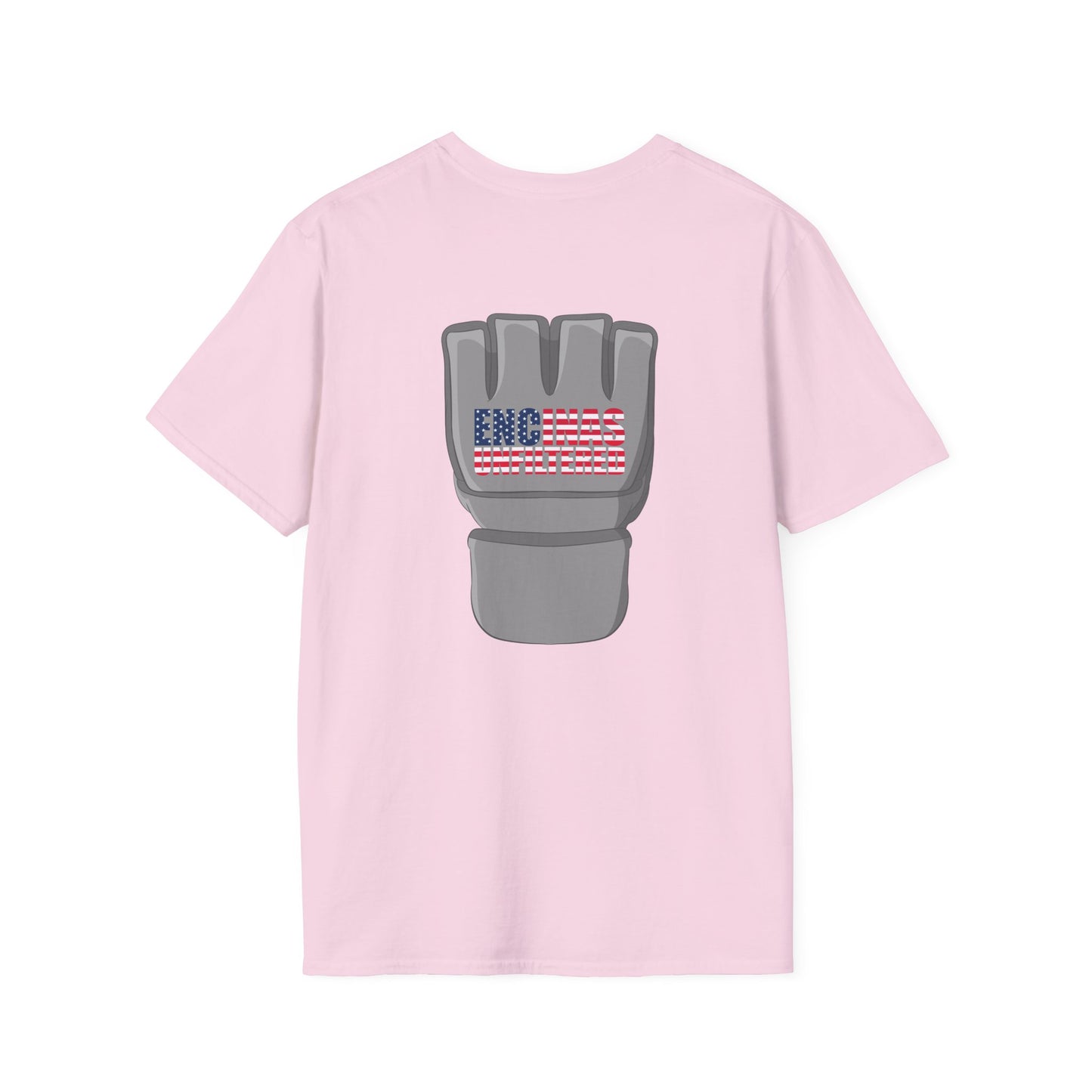 USA Inspired MMA Grey Logo Encinas Unfiltered Soft T-Shirt