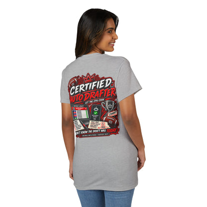 Certified Auto Drafter Fantasy Football T-Shirt