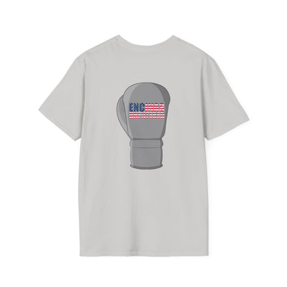 USA Inspired Boxing Grey Logo Encinas Unfiltered Soft T-shirt