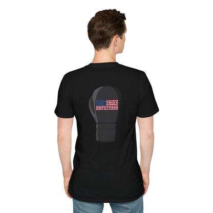 USA Inspired Boxing Black Logo Encinas Unfiltered Soft T-shirt