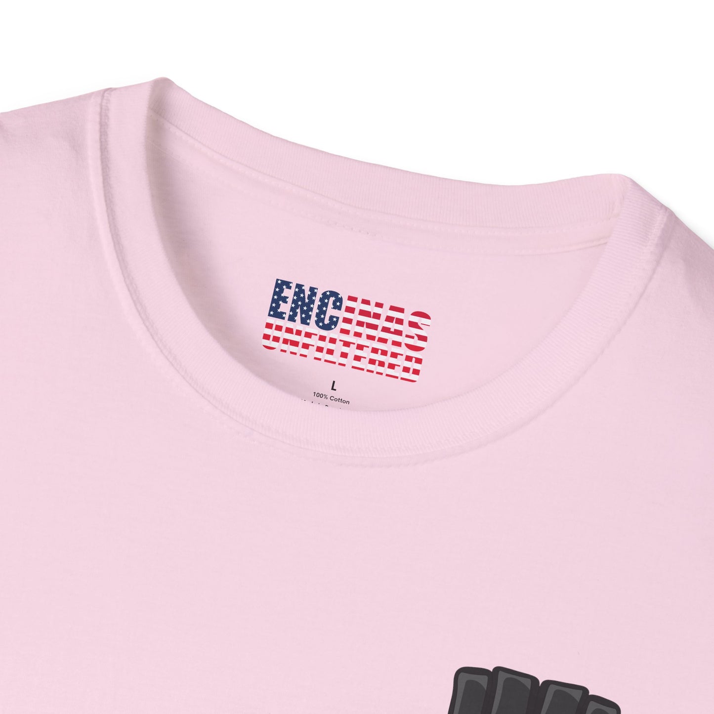 USA Inspired MMA Black Logo Encinas Unfiltered Soft T-Shirt Without Back Logo