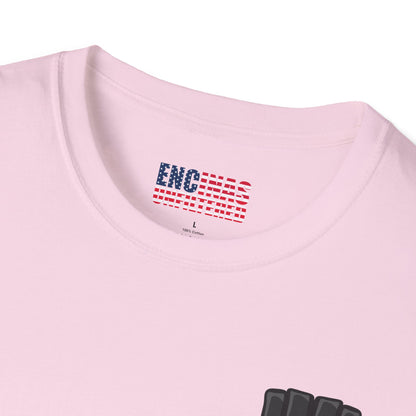 USA Inspired MMA Black Logo Encinas Unfiltered Soft T-Shirt Without Back Logo