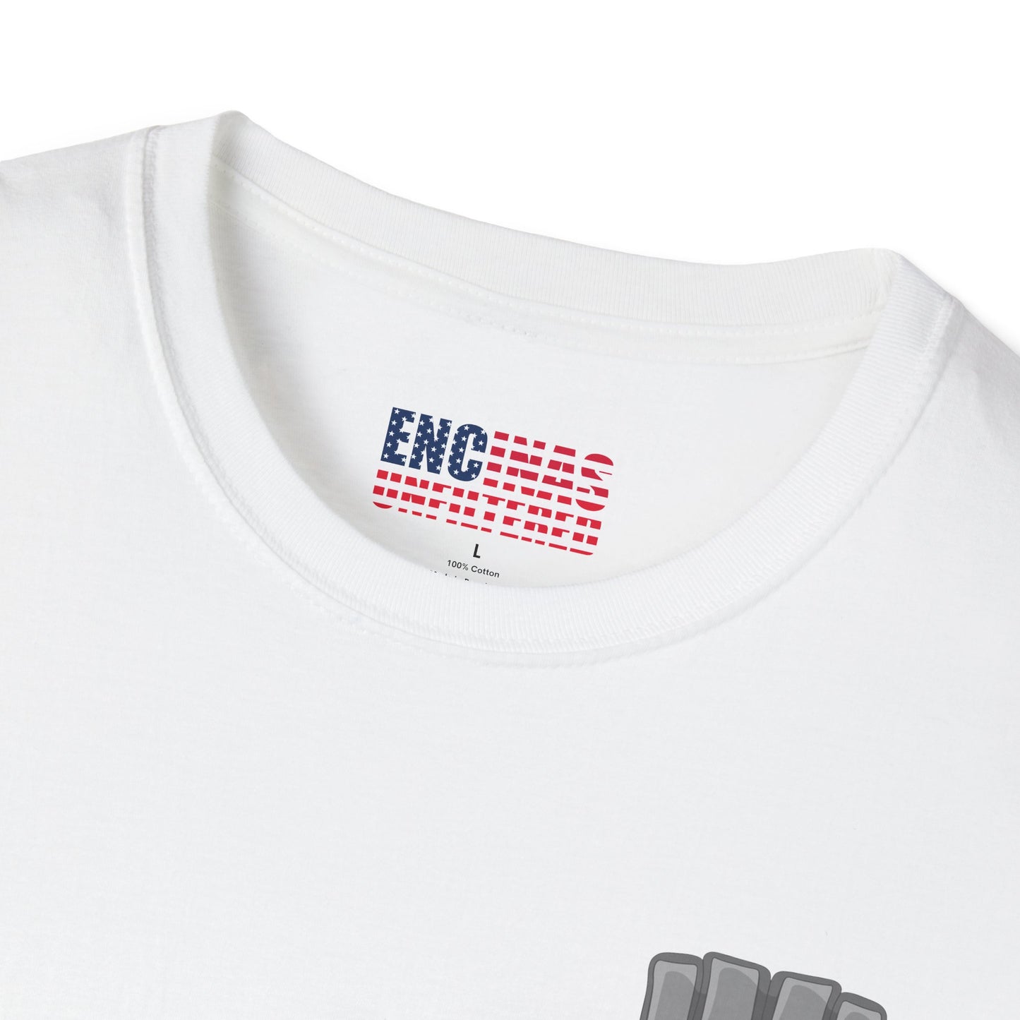 USA Inspired MMA Grey Logo Encinas Unfiltered Soft T-Shirt