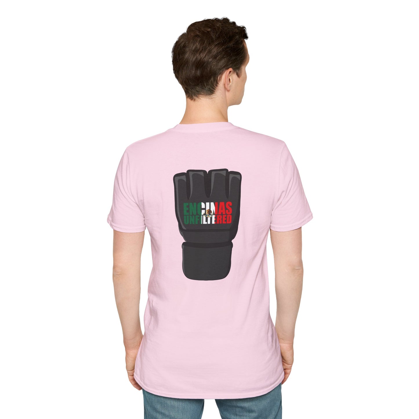 Mexico Inspired MMA Black Logo Encinas Unfiltered Soft T-shirt