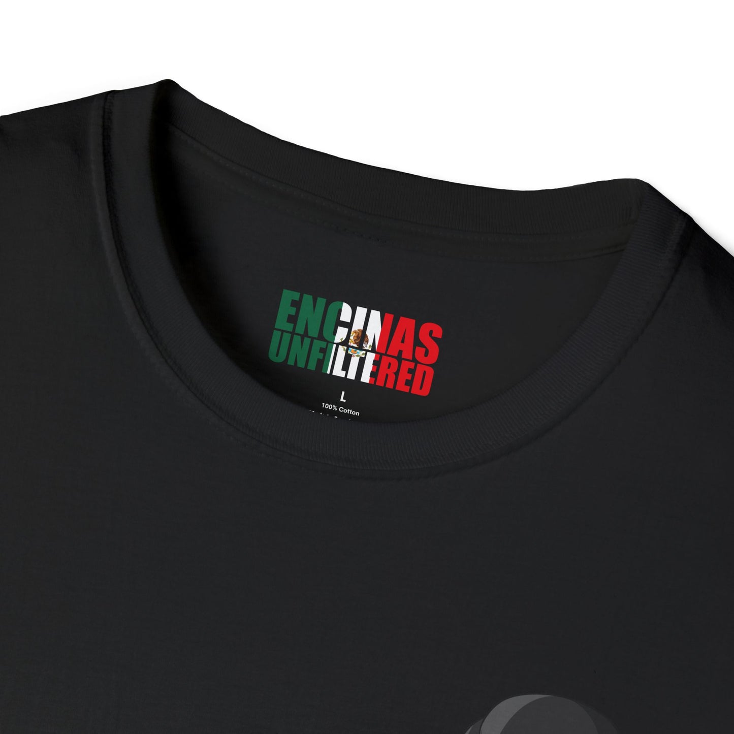 Mexico Inspired Boxing Black Logo Encinas Unfiltered Soft T-shirt Without Back Logo