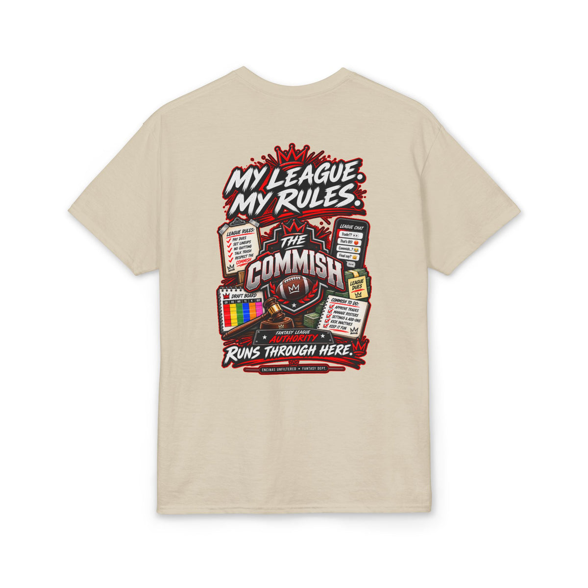 The Commish Fantasy Football Commissioner T-Shirt