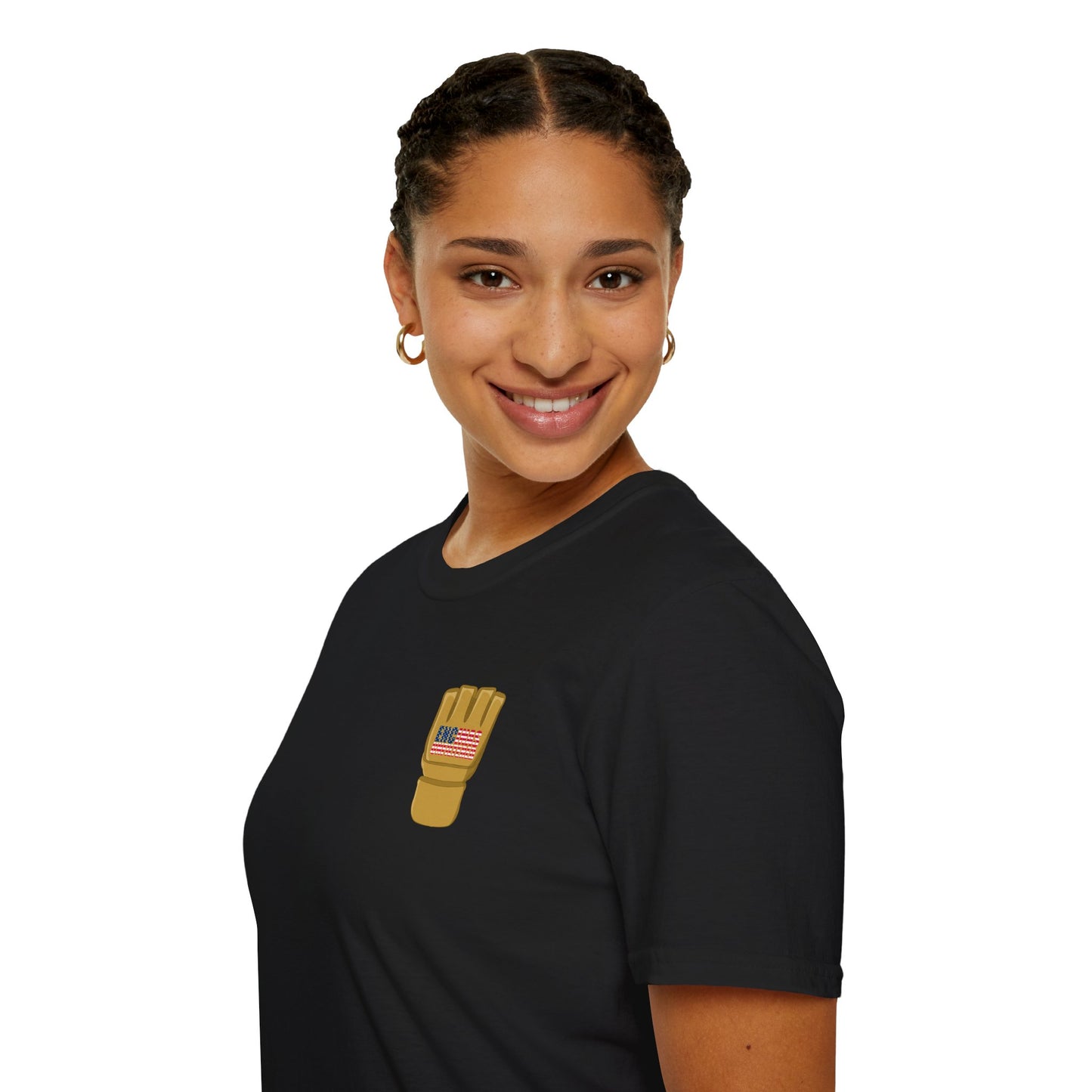 USA Inspired MMA Gold Logo Encinas Unfiltered Soft T-Shirt Without Back Logo