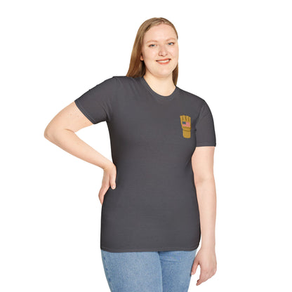 USA Inspired MMA Gold Logo Encinas Unfiltered Soft T-Shirt Without Back Logo