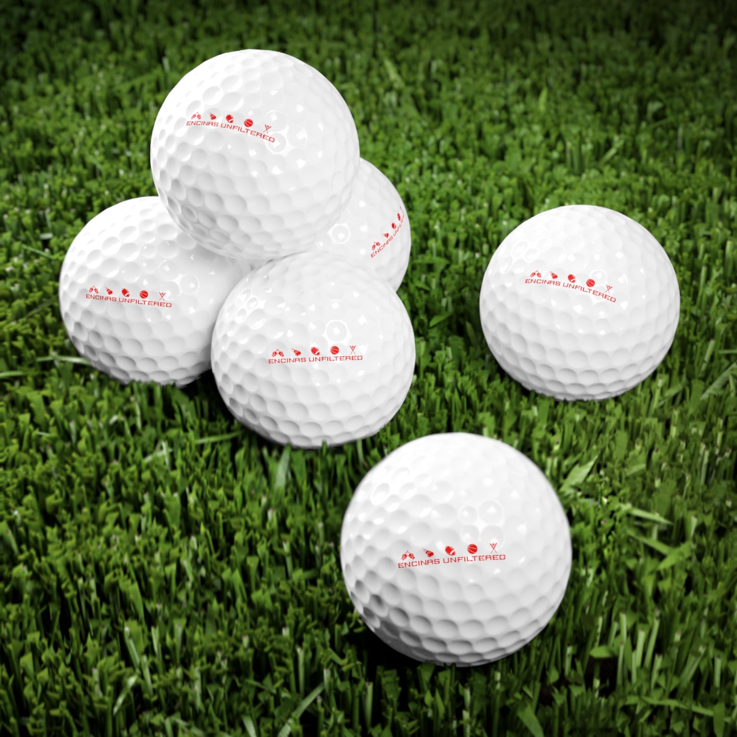 Official Encinas Unfiltered Golf Balls, 6 pack