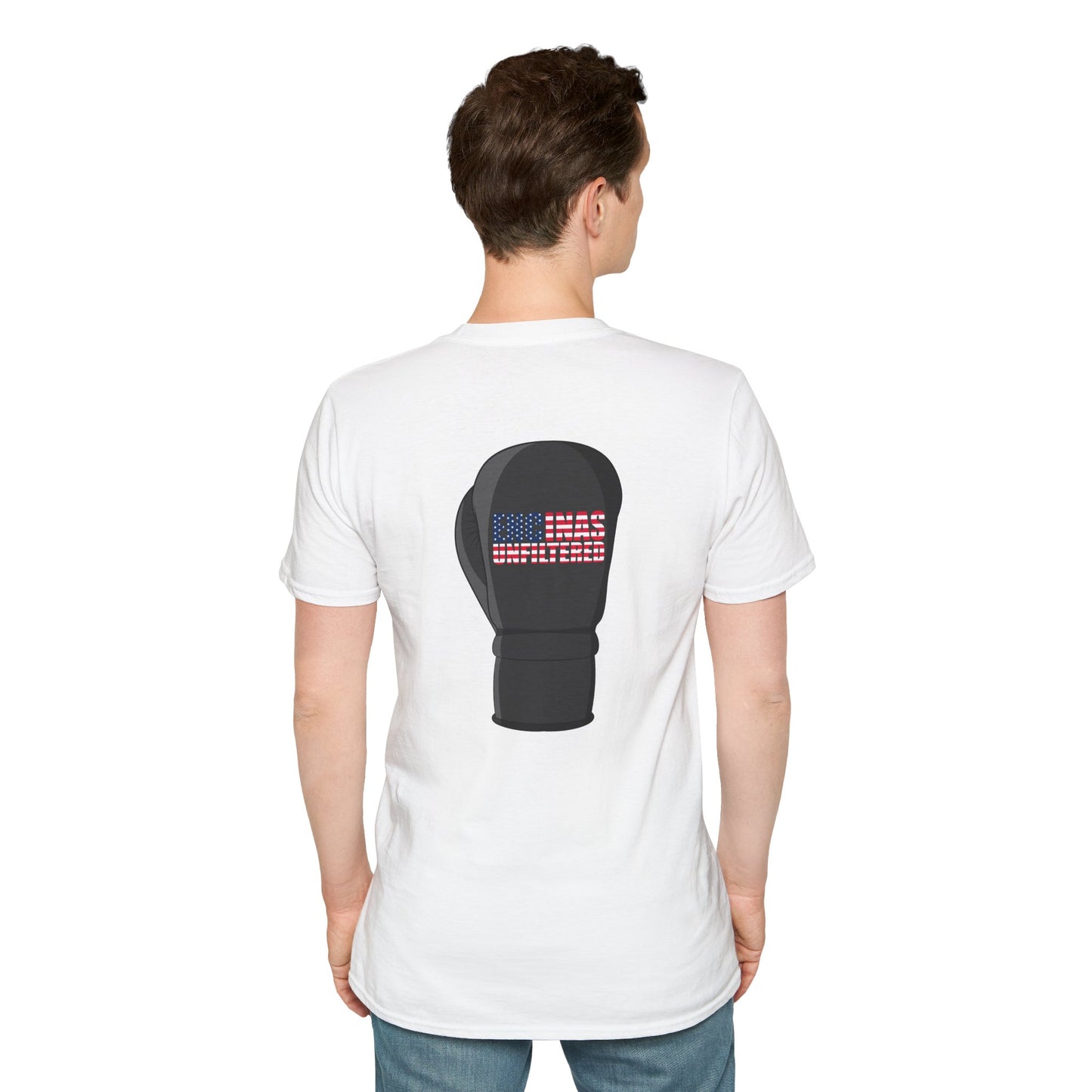 USA Inspired Boxing Black Logo Encinas Unfiltered Soft T-shirt