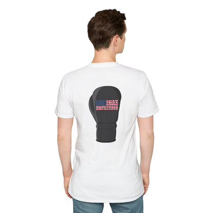 USA Inspired Boxing Black Logo Encinas Unfiltered Soft T-shirt