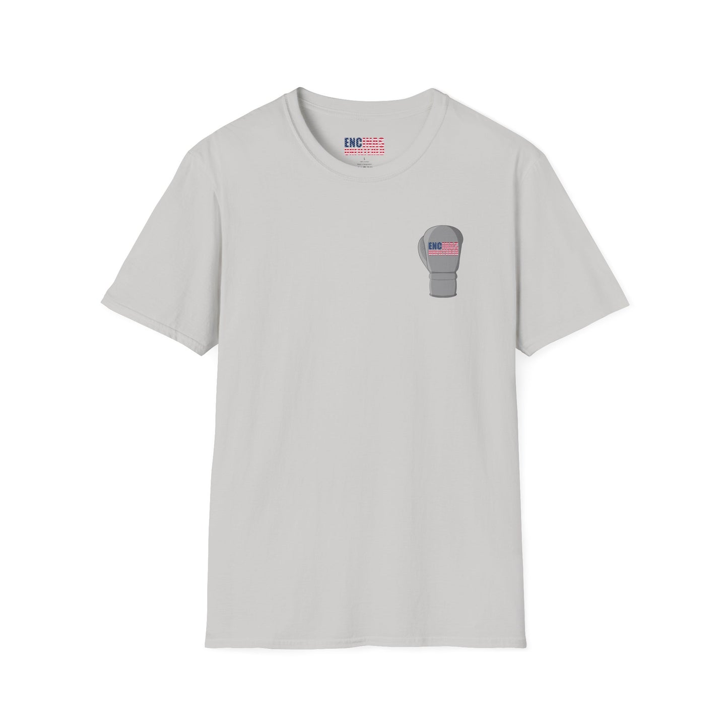 USA Inspired Boxing Grey Logo Encinas Unfiltered Soft T-shirt