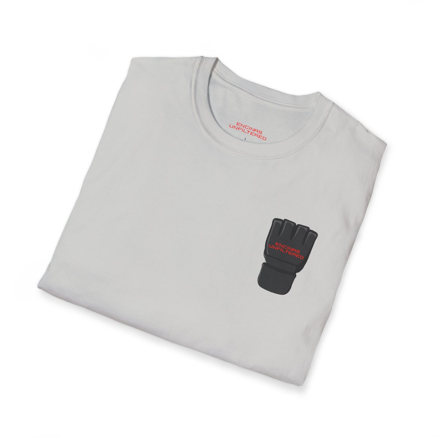 Official MMA Black Logo Encinas Unfiltered Soft T‑Shirt Without Back Logo