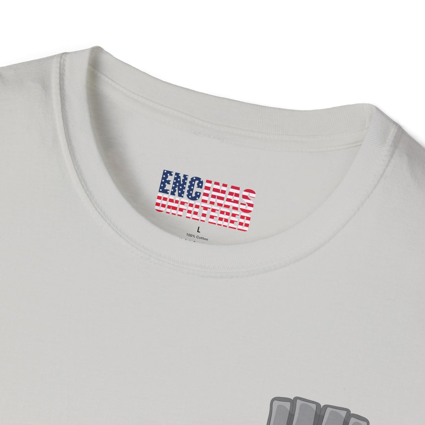 USA Inspired MMA Grey Logo Encinas Unfiltered Soft T-Shirt