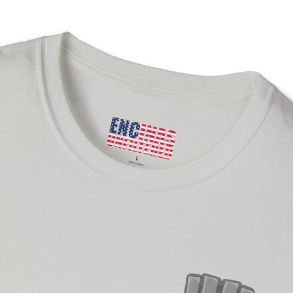 USA Inspired MMA Grey Logo Encinas Unfiltered Soft T-Shirt