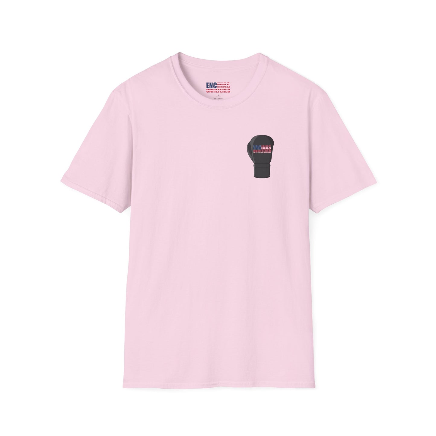 USA Inspired Boxing Black Logo Encinas Unfiltered Soft T-shirt