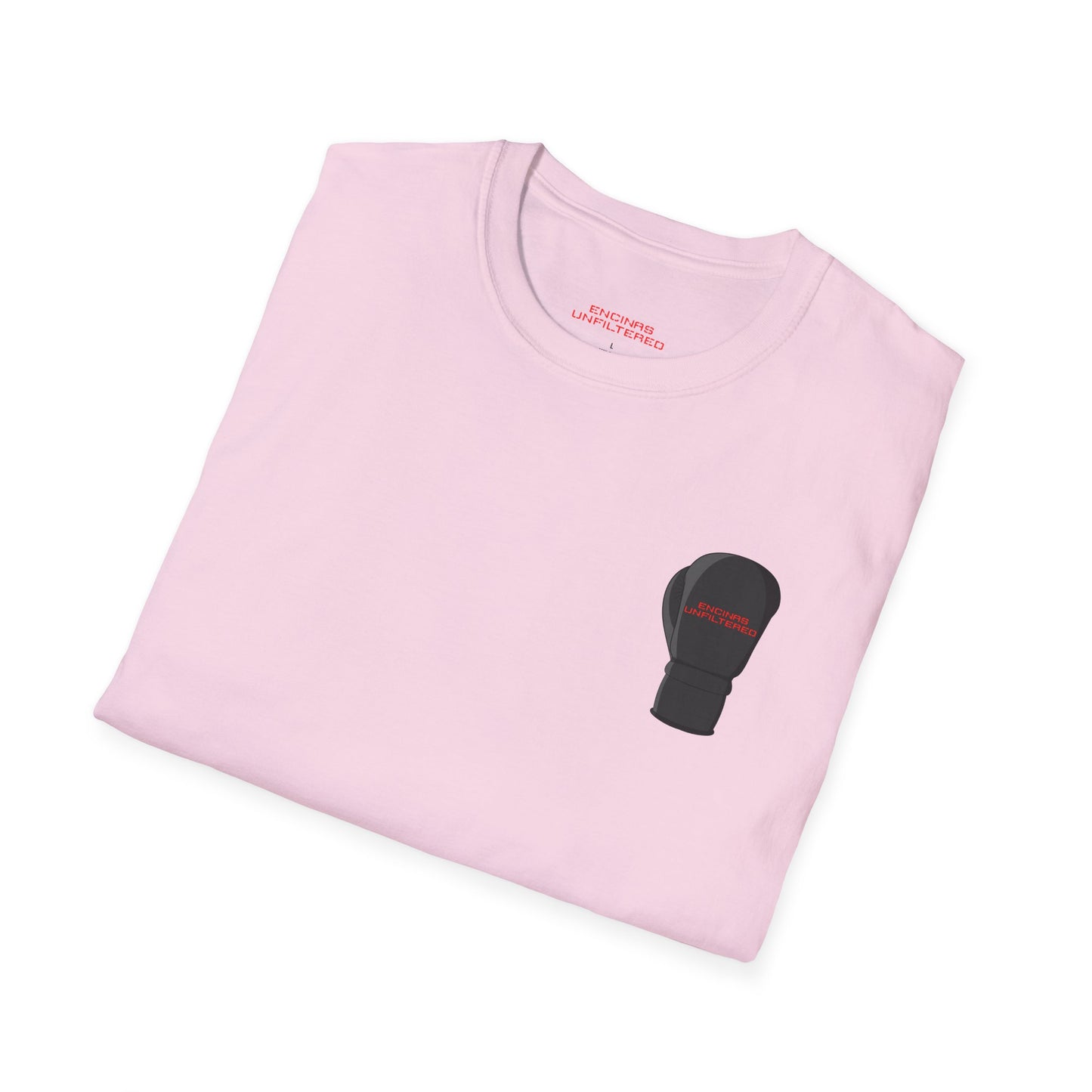 Official Boxing Logo Black Encinas Unfiltered Soft T-shirt Without Back Logo