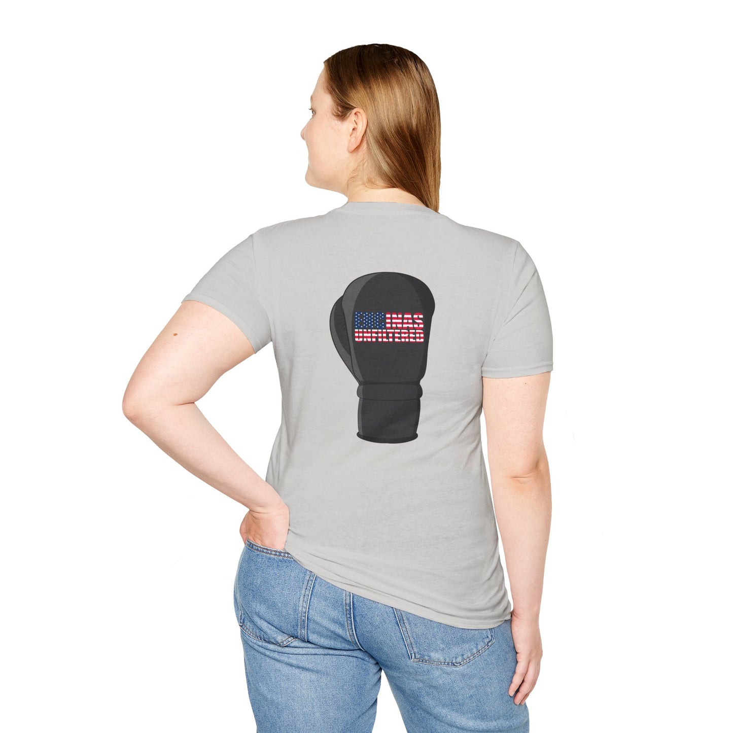 USA Inspired Boxing Black Logo Encinas Unfiltered Soft T-shirt