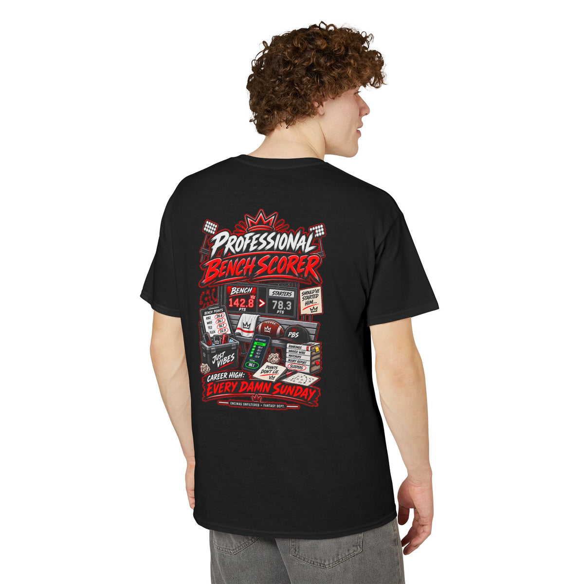 Professional Bench Scorer Fantasy Football T-Shirt