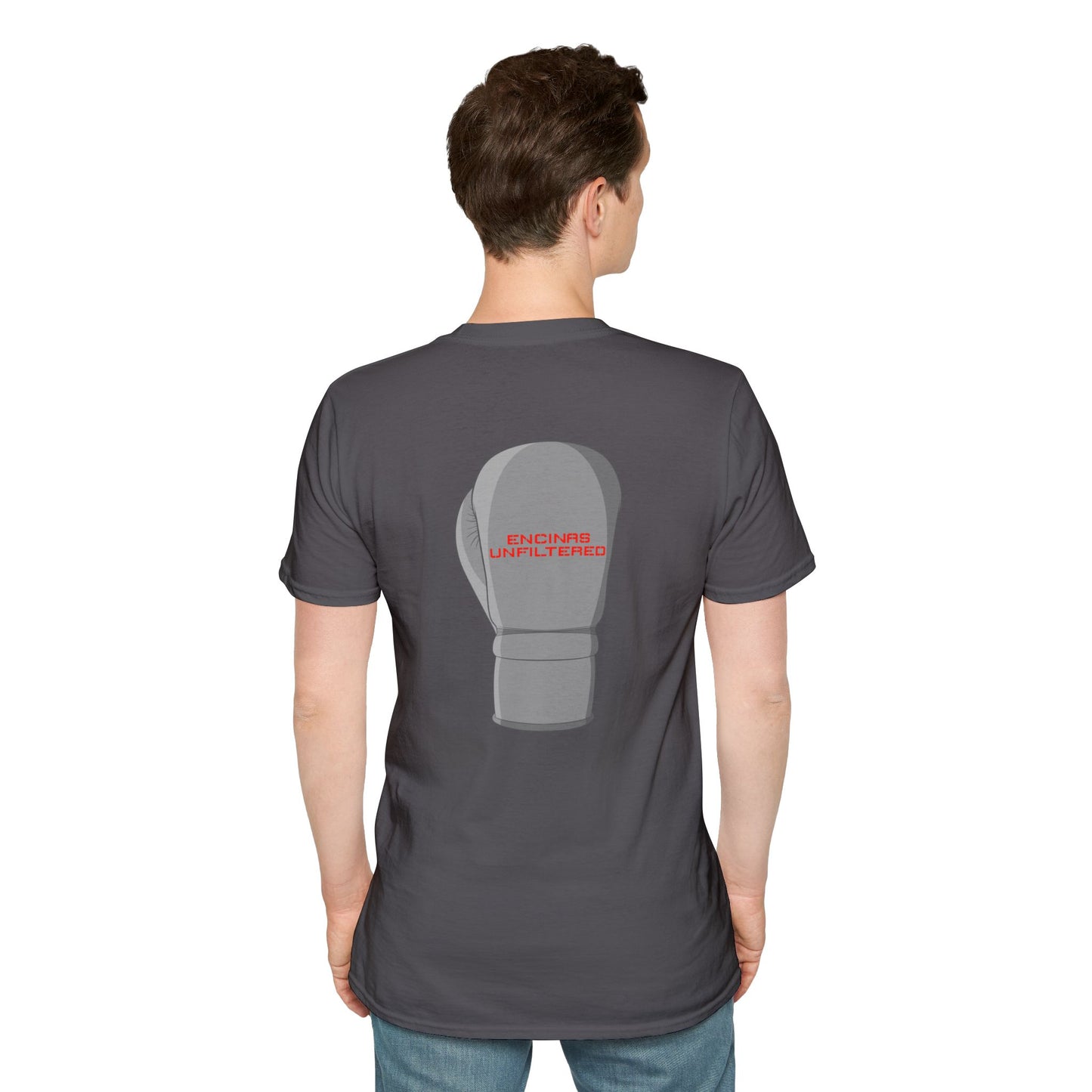 Official Boxing Grey Logo Encinas Unfiltered Soft T-shirt