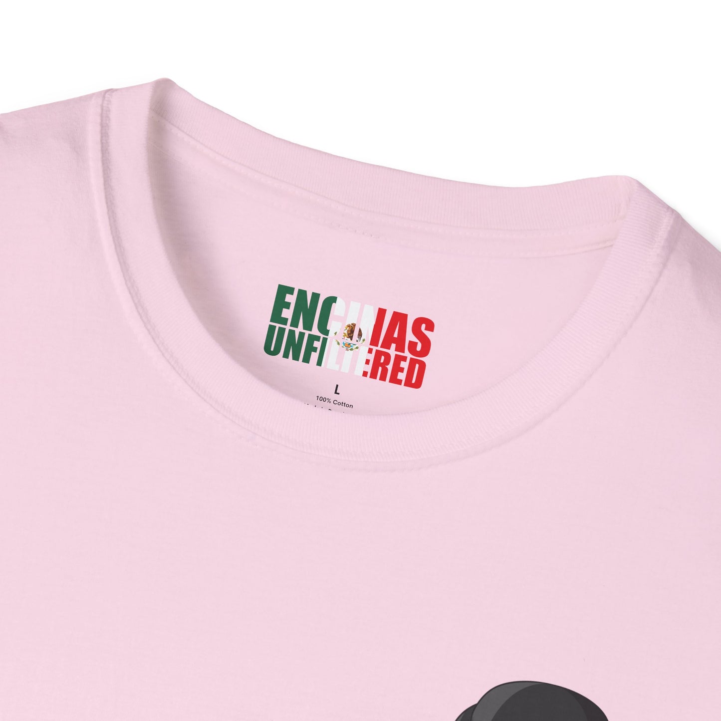 Mexico Inspired Boxing Black Logo Encinas Unfiltered Soft T-shirt