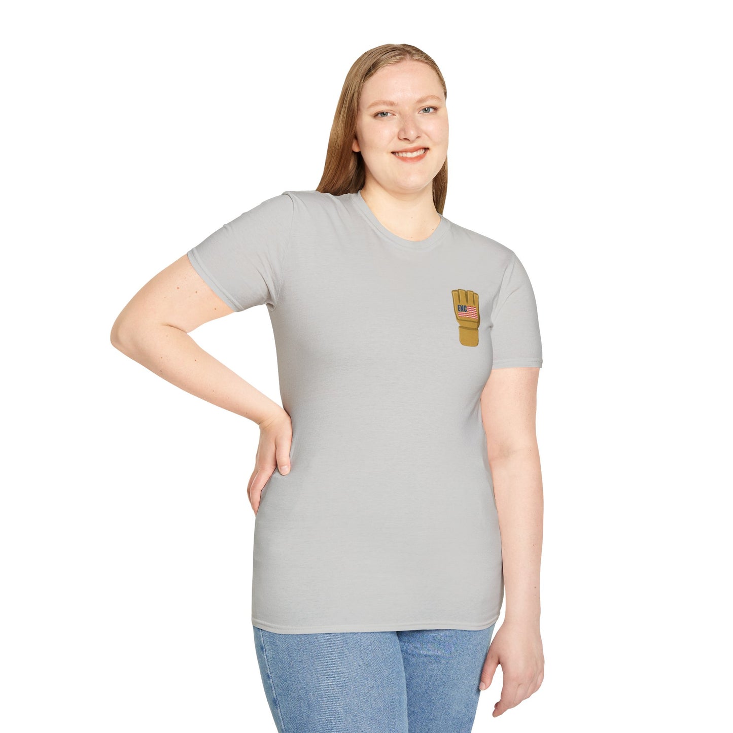 USA Inspired MMA Gold Logo Encinas Unfiltered Soft T-Shirt Without Back Logo