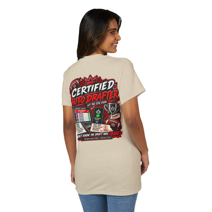 Certified Auto Drafter Fantasy Football T-Shirt