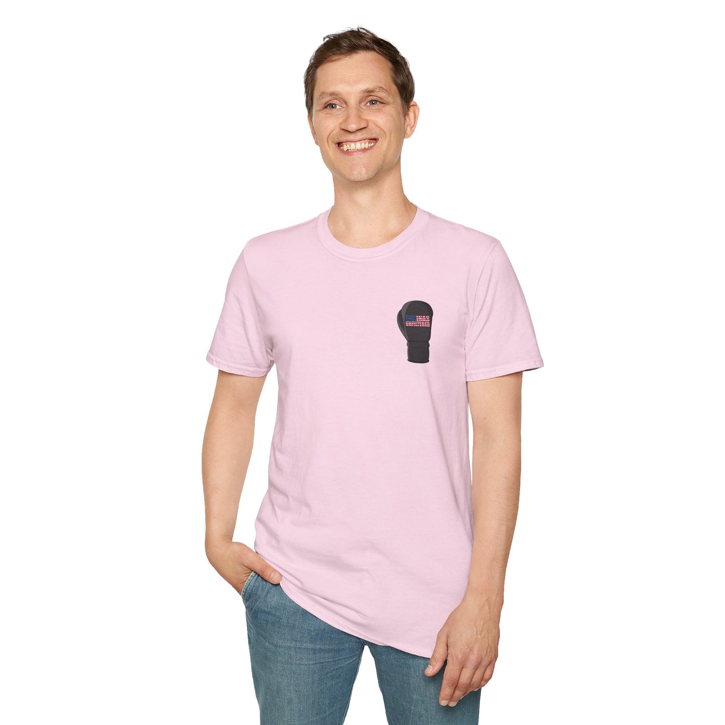 USA Inspired Boxing Black Logo Encinas Unfiltered Soft T-shirt