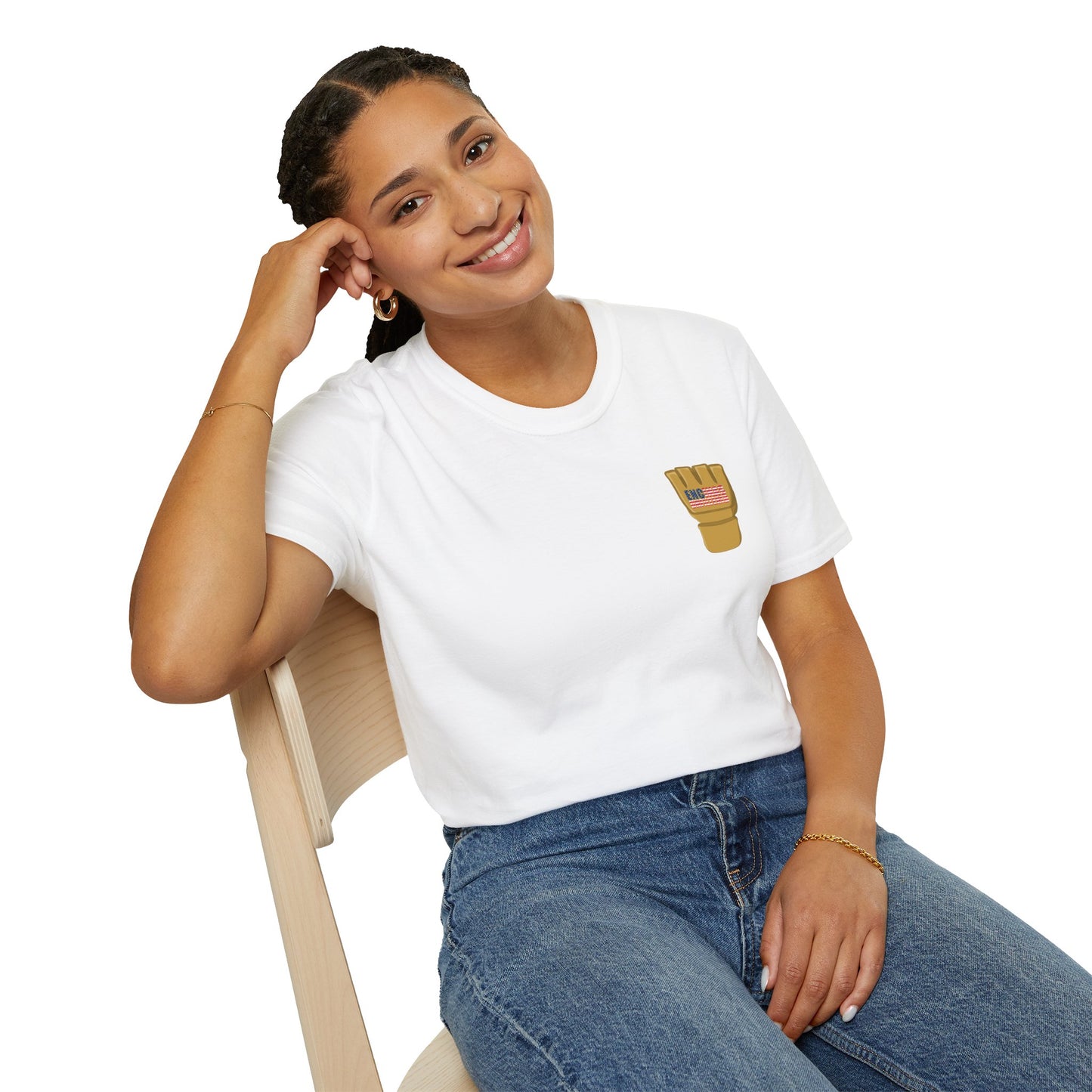 USA Inspired MMA Gold Logo Encinas Unfiltered Soft T-Shirt Without Back Logo