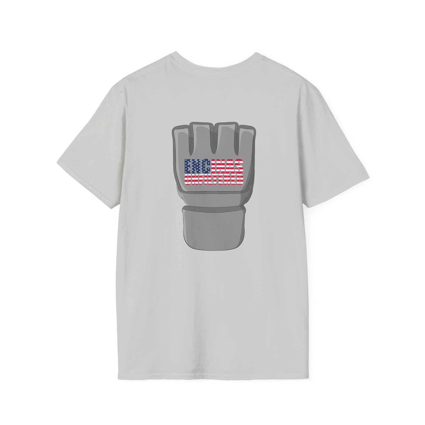 USA Inspired MMA Grey Logo Encinas Unfiltered Soft T-Shirt