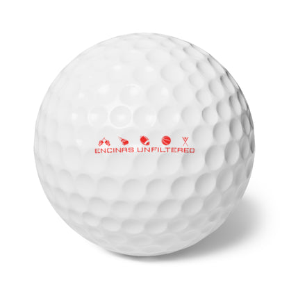Official Encinas Unfiltered Golf Balls, 6 pack
