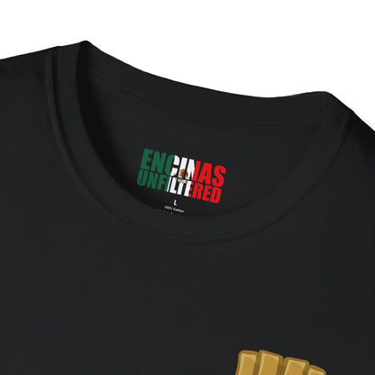 Mexico Inspired MMA Gold Logo Encinas Unfiltered Soft T-shirt