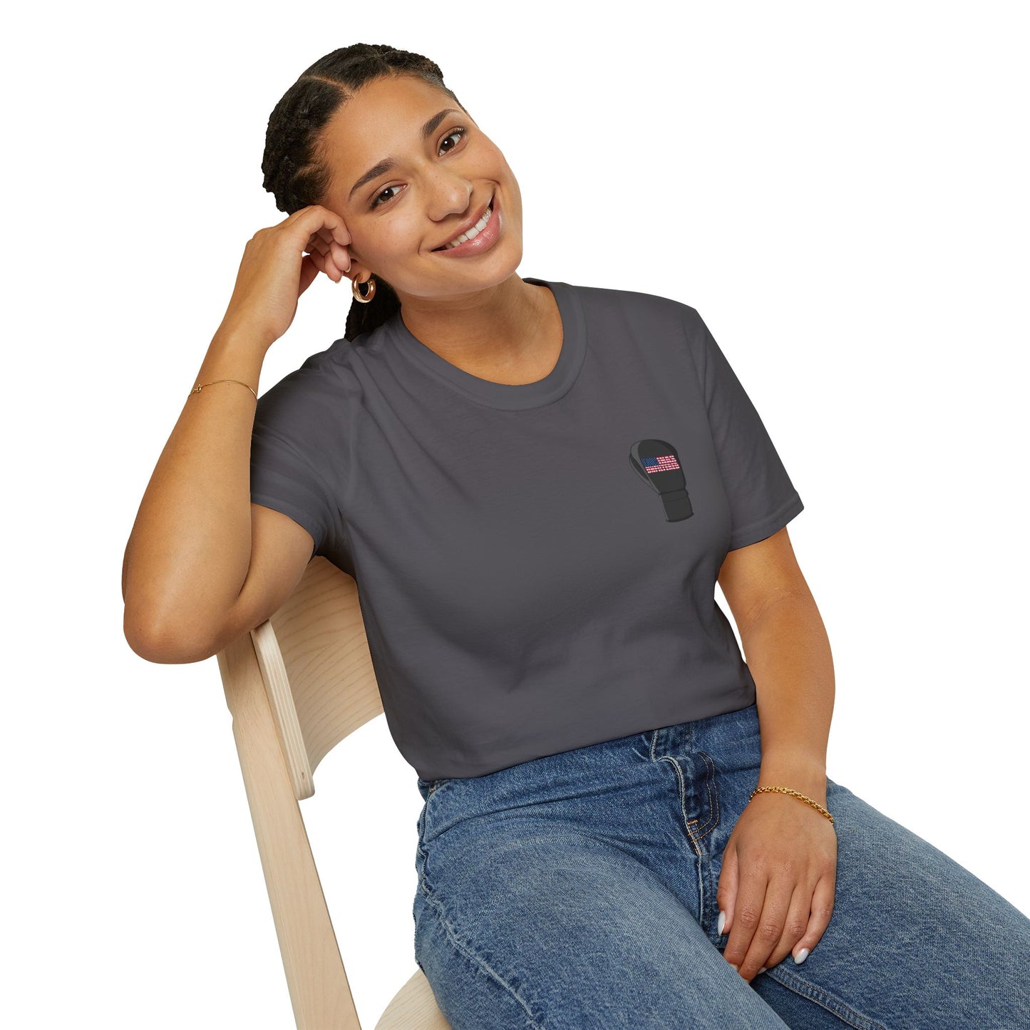 USA Inspired Boxing Black Logo Encinas Unfiltered Soft T-shirt