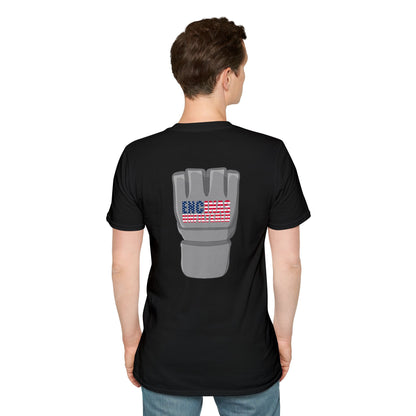 USA Inspired MMA Grey Logo Encinas Unfiltered Soft T-Shirt