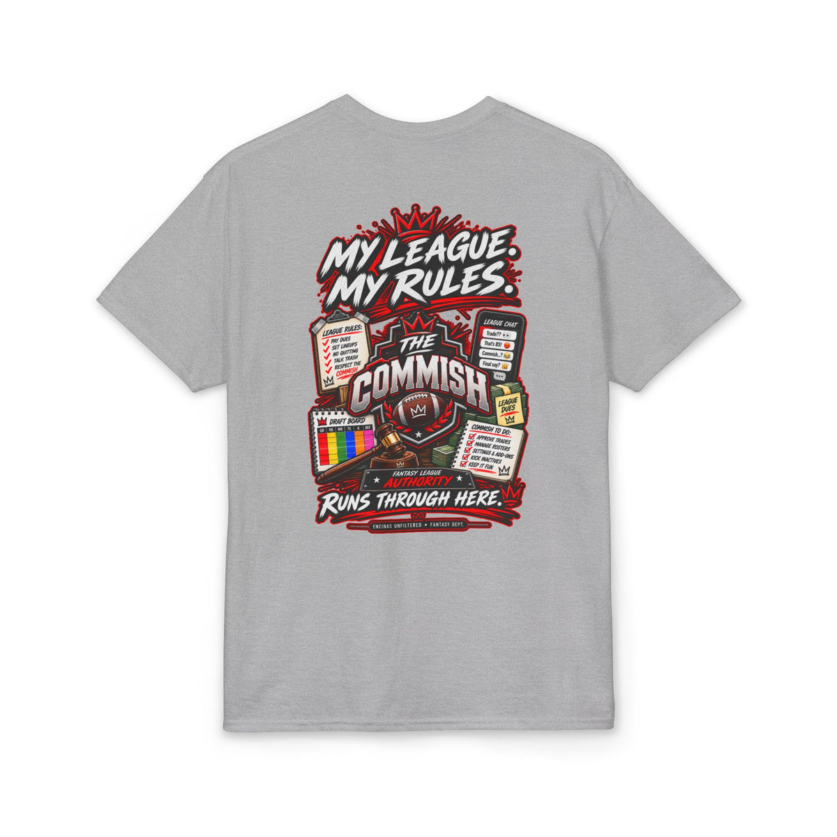 The Commish Fantasy Football Commissioner T-Shirt