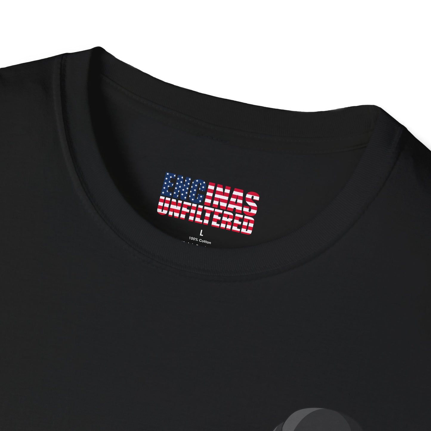 USA Inspired Boxing Black Logo Encinas Unfiltered Soft T-shirt Without Back Logo