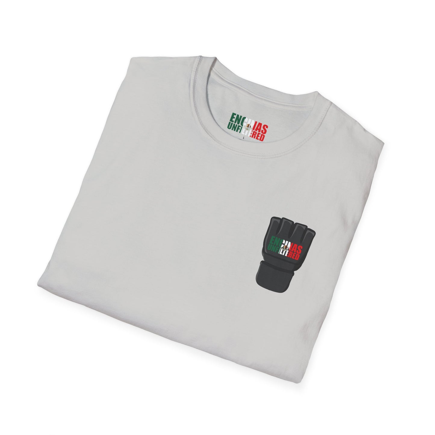 Mexico Inspired MMA Black Logo Encinas Unfiltered Soft T-shirt Without Back Logo