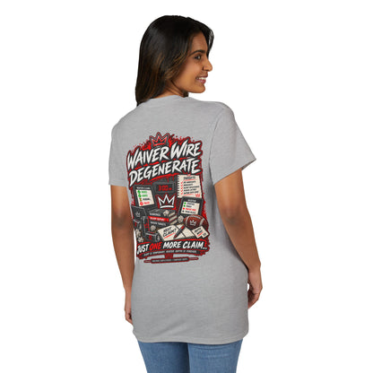 Waiver Wire Degenerate Fantasy Football T-Shirt