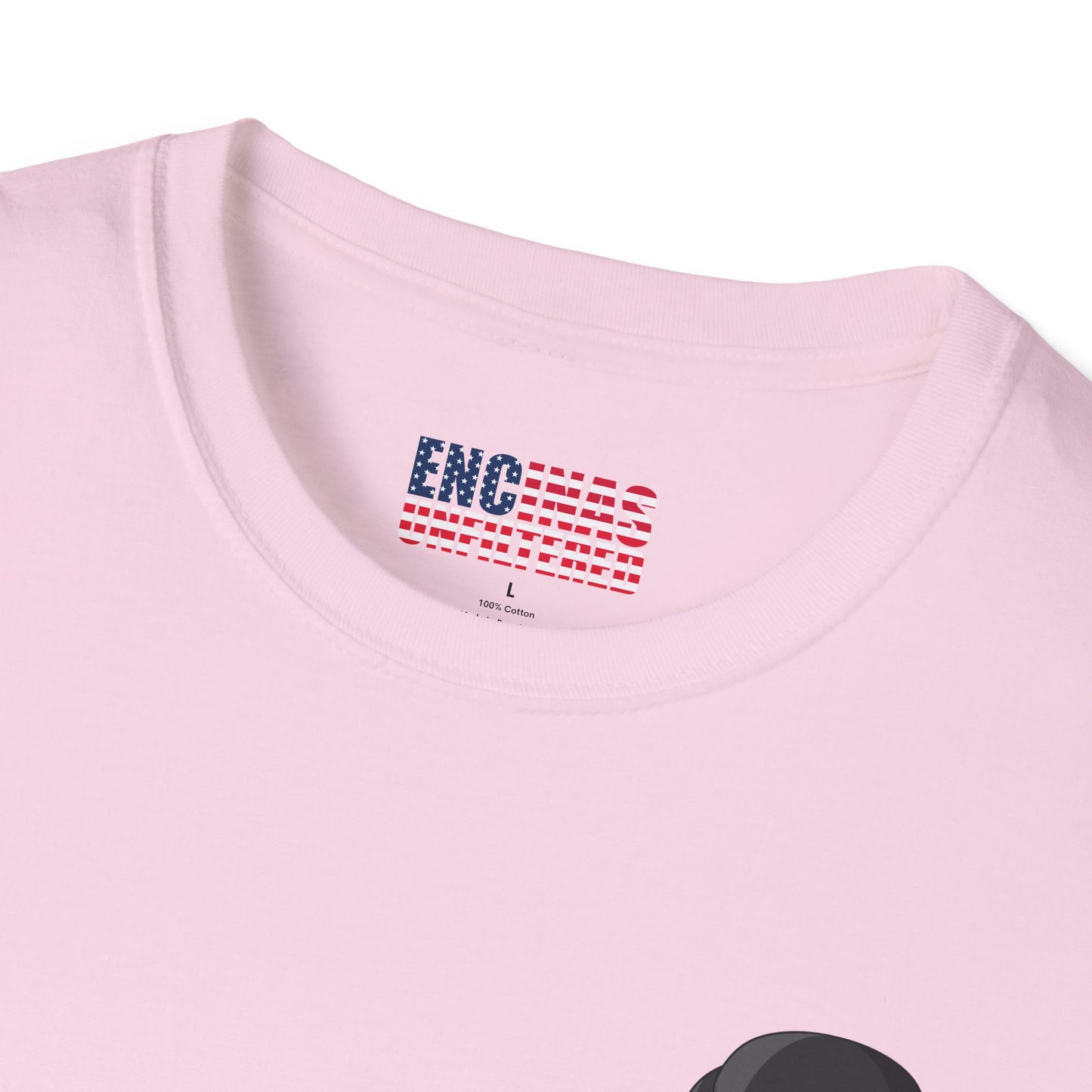 USA Inspired Boxing Black Logo Encinas Unfiltered Soft T-shirt Without Back Logo