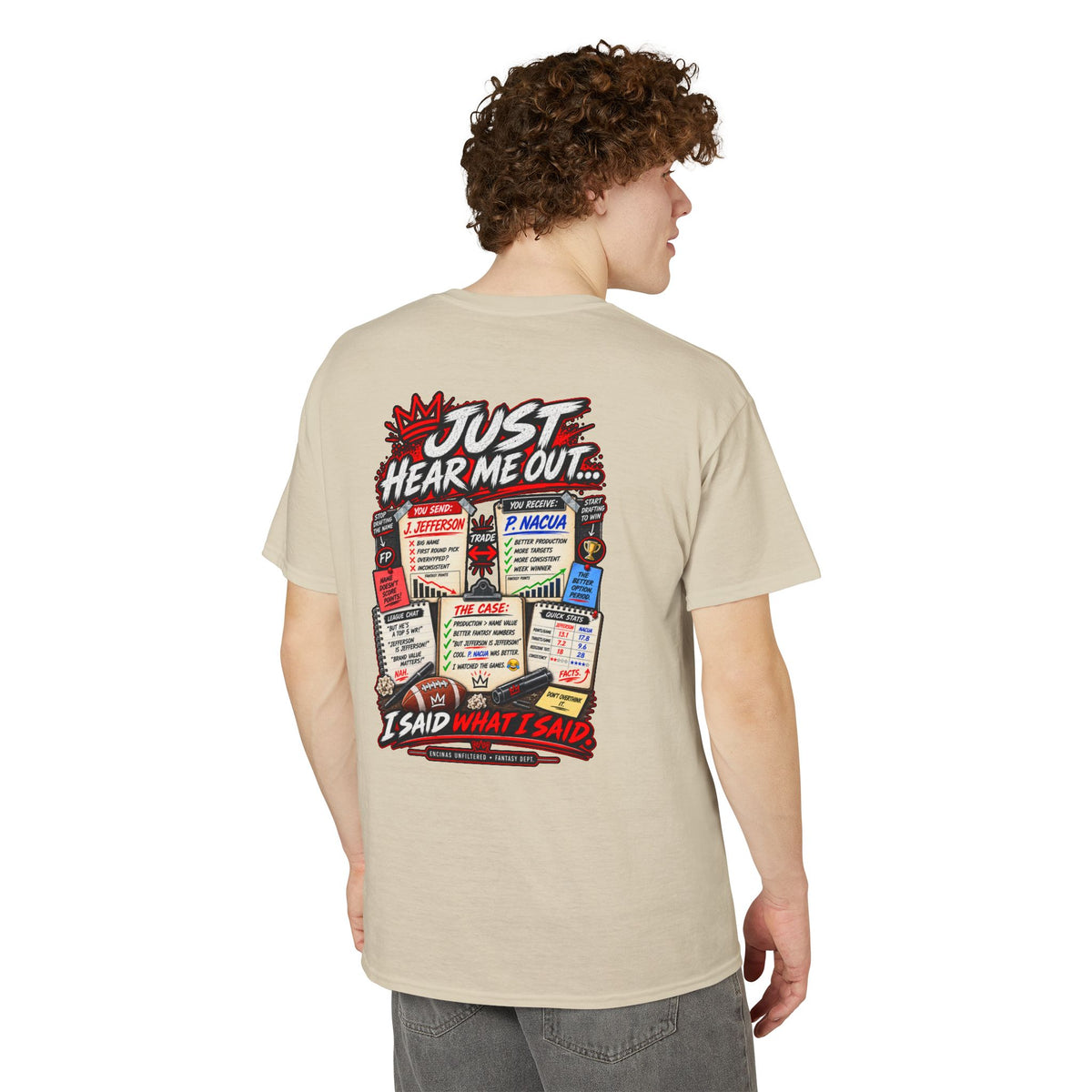 Just Hear Me Out Fantasy Football T-Shirt
