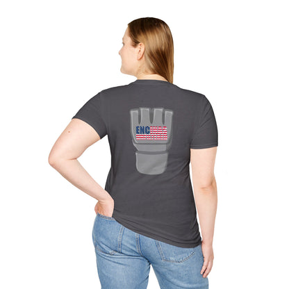 USA Inspired MMA Grey Logo Encinas Unfiltered Soft T-Shirt