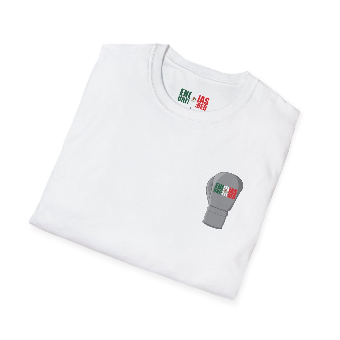 Mexico Inspired Boxing Grey Logo Encinas Unfiltered Soft T-shirt