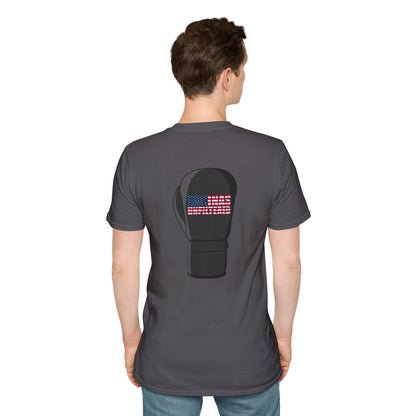 USA Inspired Boxing Black Logo Encinas Unfiltered Soft T-shirt