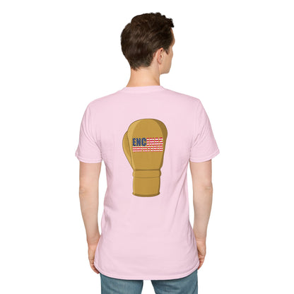 USA Inspired Boxing Gold Logo Encinas Unfiltered Soft T-shirt