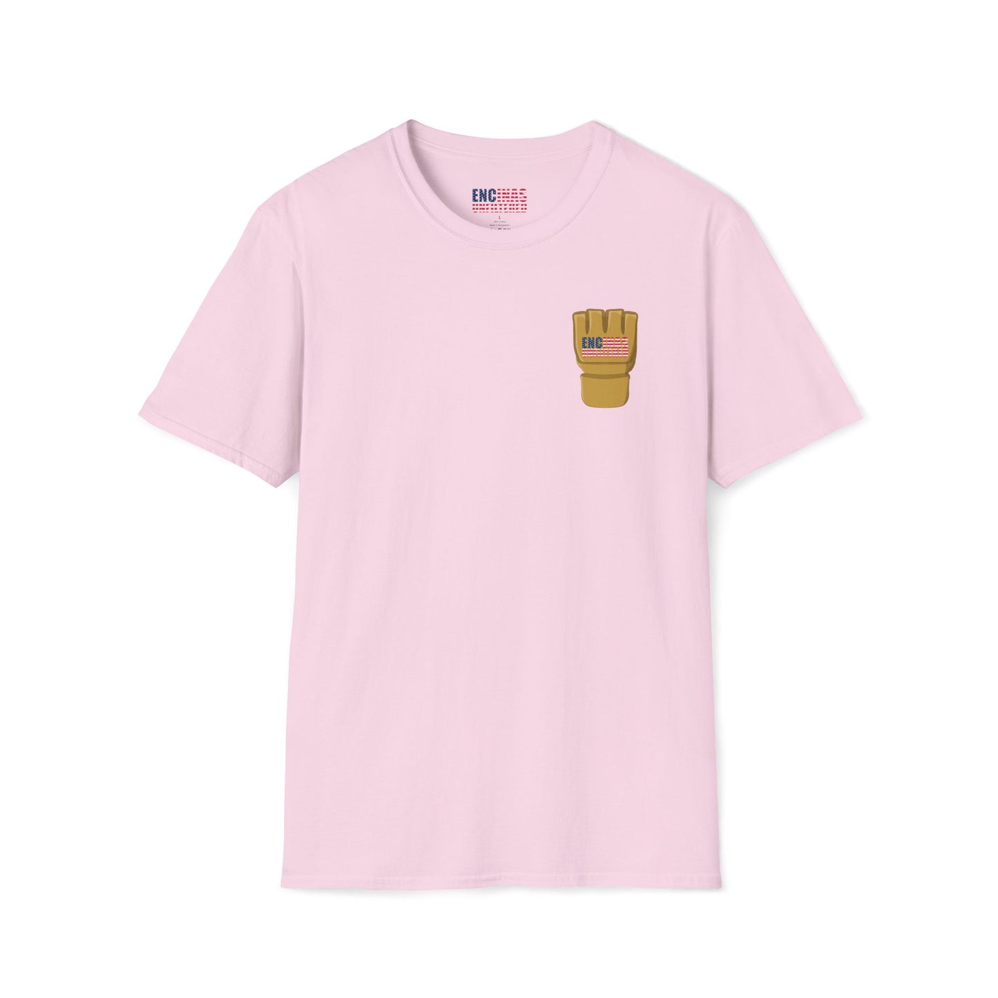 USA Inspired MMA Gold Logo Encinas Unfiltered Soft T-Shirt Without Back Logo