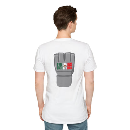 Mexico Inspired MMA Grey Logo Encinas Unfiltered Soft T-shirt