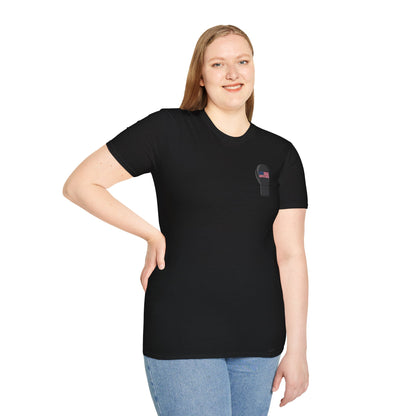 USA Inspired Boxing Black Logo Encinas Unfiltered Soft T-shirt